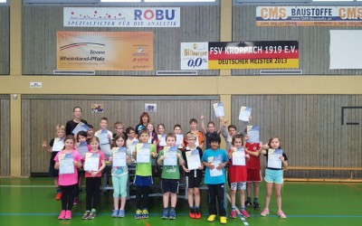 TT-Minimeisterschaften der Drittklässler